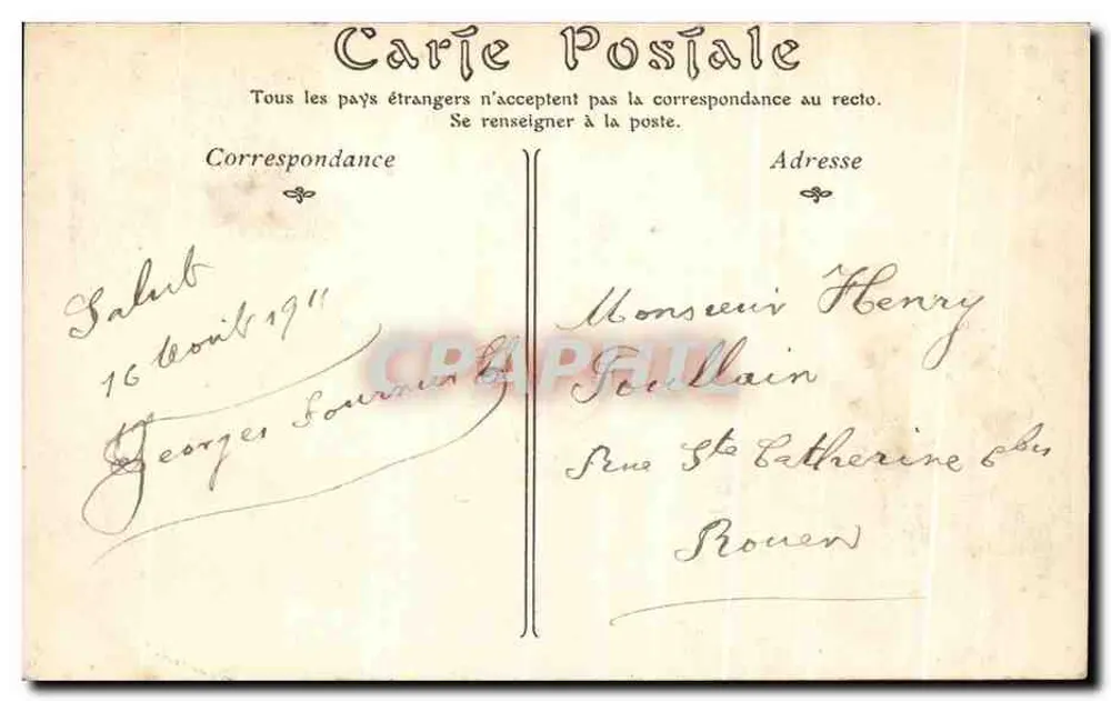 ÉTRETAT — Vue générale, prise du Donjon — ND Phot, n°295 - Verso