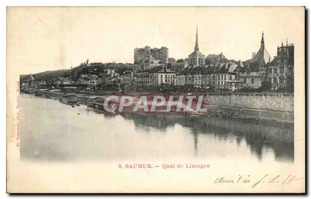 Saumur — Quai de Limoges — Fr. Vobecq, phot. Saumur, déposé - Frente