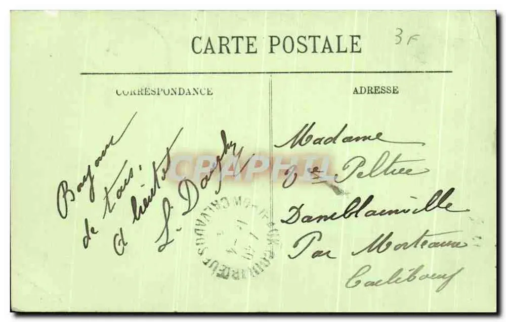 Le Mans — Vista sobre a Huisne — LL. — N° 103 - Verso