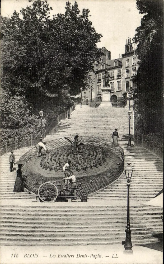 Blois — Treppen Denis-Papin — LL - Vorderseite