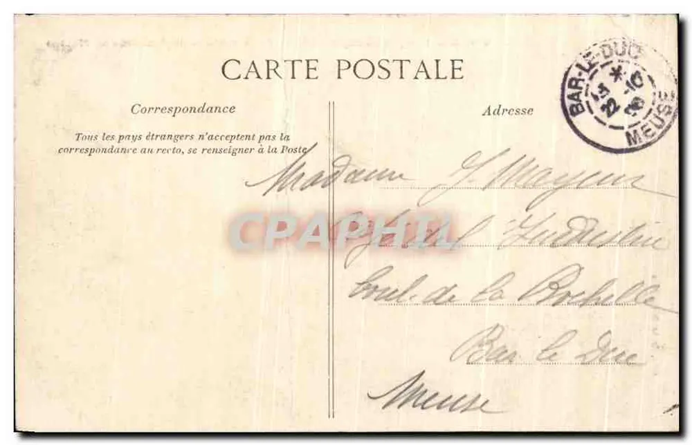 Blois — Panoramablick, Aufnahme vom Observatorium von Catherine de Médicis — Verlag nicht sichtbar - Rückseite