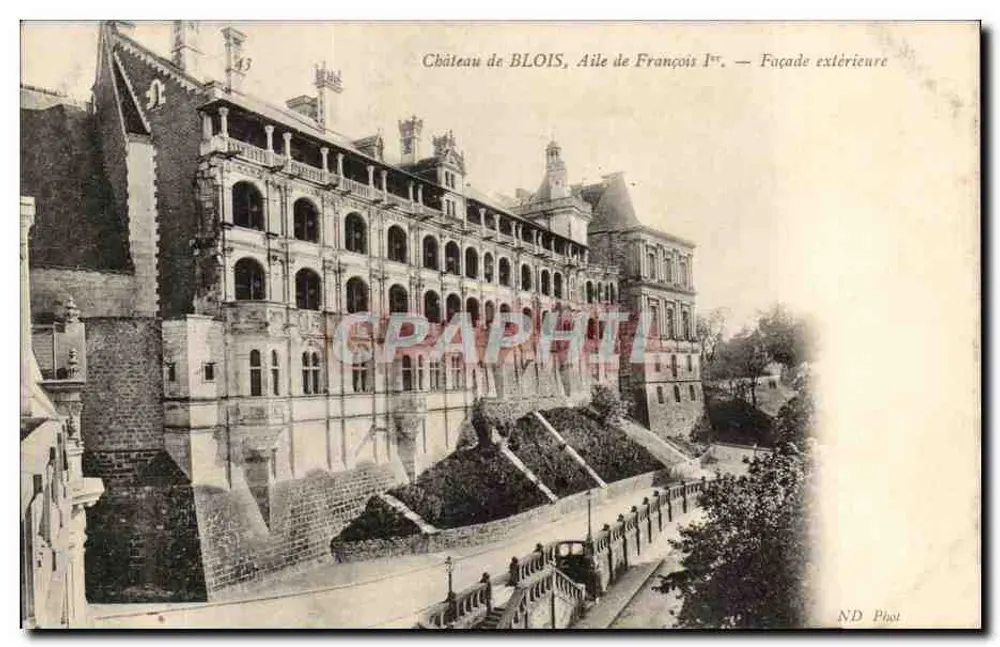 Schloss BLOIS, Flügel von François Ier — Äußere Fassade — ND Phot - Vorderseite
