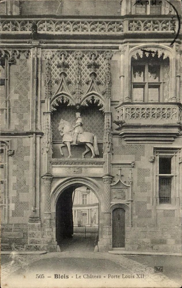 Blois - Das Schloss - Tor von Louis XII — Verleger Th.G, Seriennummer 505 - Vorderseite