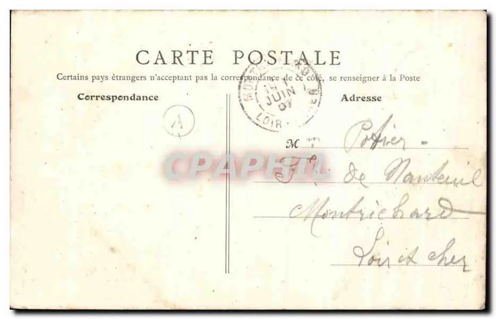 Feings — A Igreja — Louis Marçais, editor em Mur-de-Sologne - Verso