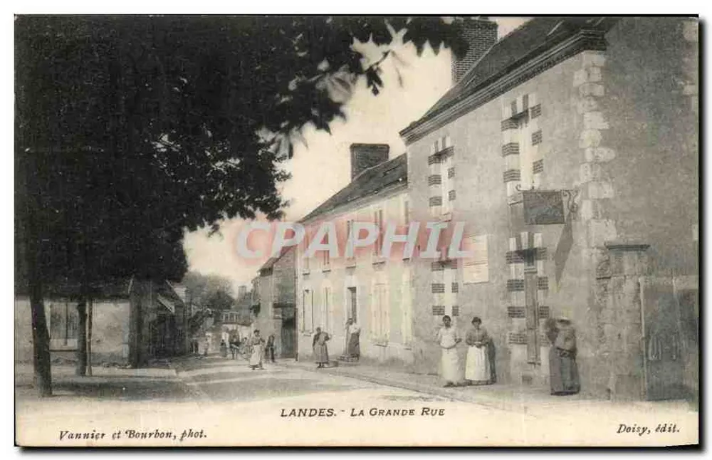 Landes - Die Hauptstraße — Vannier und Bourbon, Foto. — Daisy, Verlag. - Vorderseite