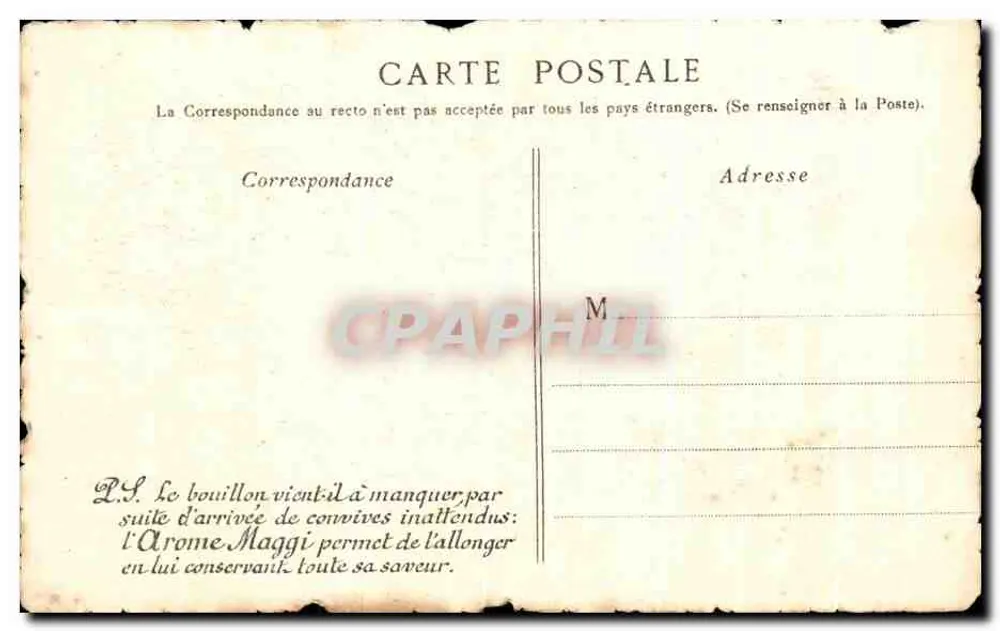 Loir-et-Cher — Ansicht des Schlosses Blois — Fortier & Marotte, Paris, Nr. 28 - Rückseite