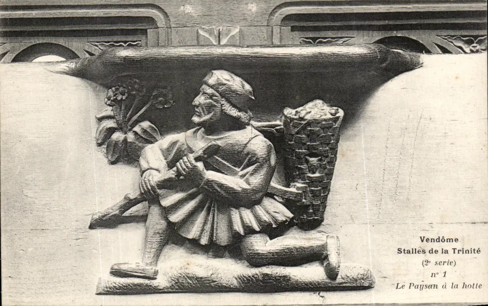 Vendôme — Stallés de la Trinité, 2. Serie, n°1 — Der Bauer mit dem Korb - Vorderseite
