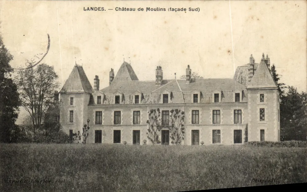 Landeles — Castelo de Moulins (fachada Sul) — Dassy editor - Frente