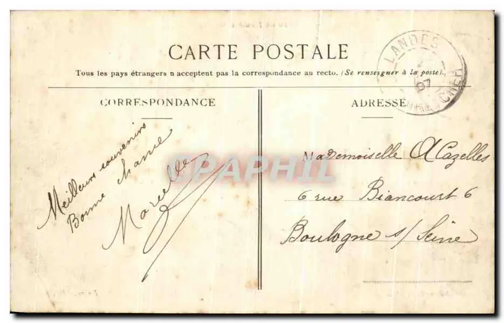 Landeles — Castelo de Moulins (fachada Sul) — Dassy editor - Verso