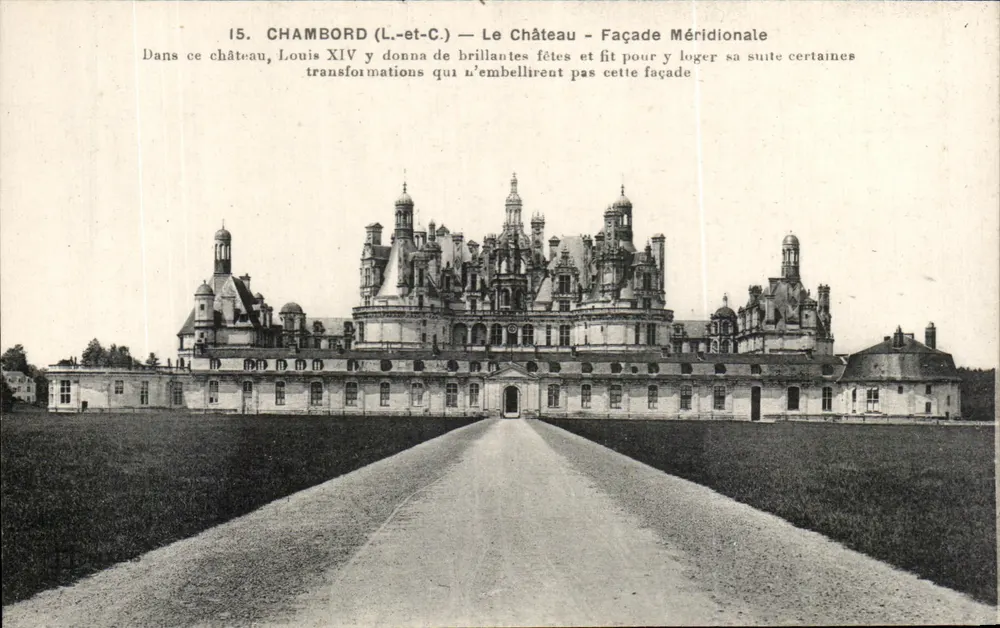 Chambord (L.-et-C.) — O Castelo — Facha Meridional — Editor Le Deyt, Paris - Frente