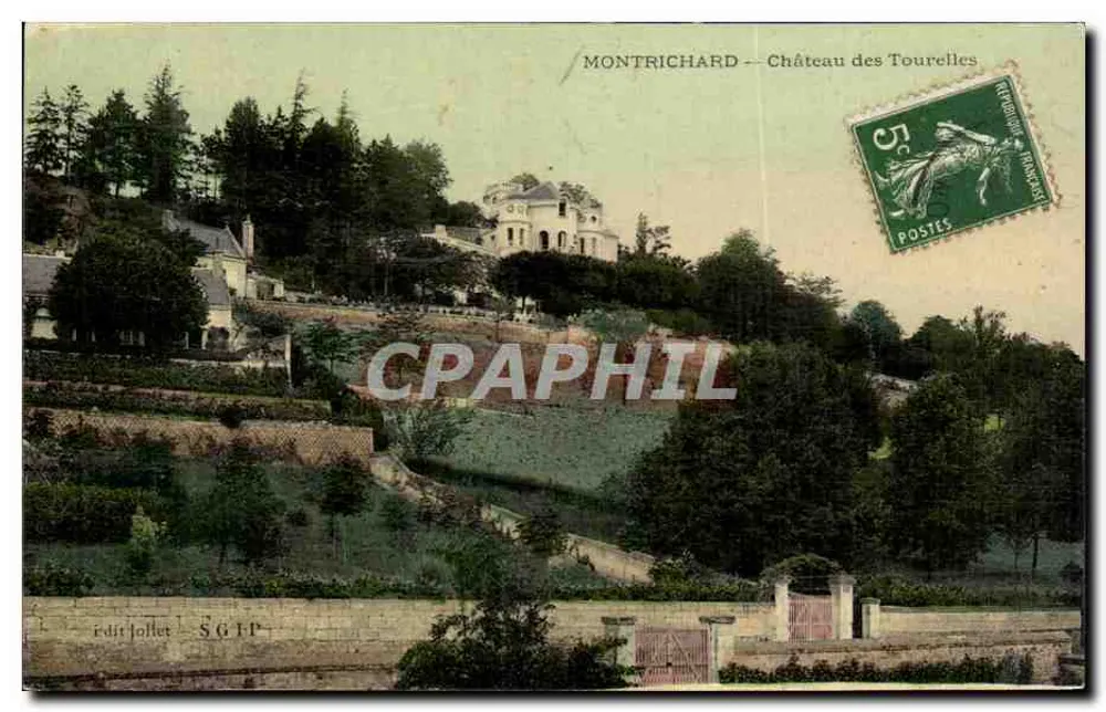 Montrichard — Schloss der Tourelles — édit Jollet SGIP - Vorderseite