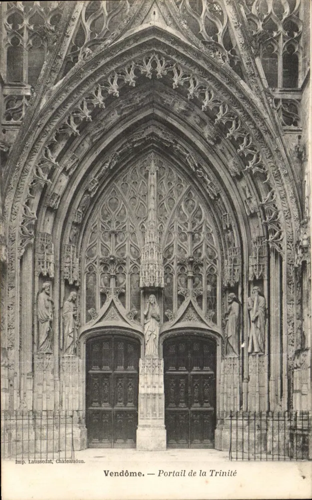 Vendôme — Portal da Trinité — Imp. Laussedat, Châteaudun - Frente