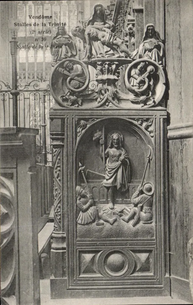 Vendôme - Stalles de la Trinité — Stalle Nr. 10 'La Pietà' — 2. Serie - Vorderseite