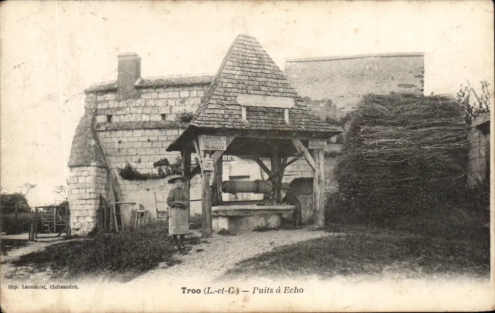 Trooo (L.-et-C.) — Poço de Eco — Imp. Lausselet, Châteaudun - Frente