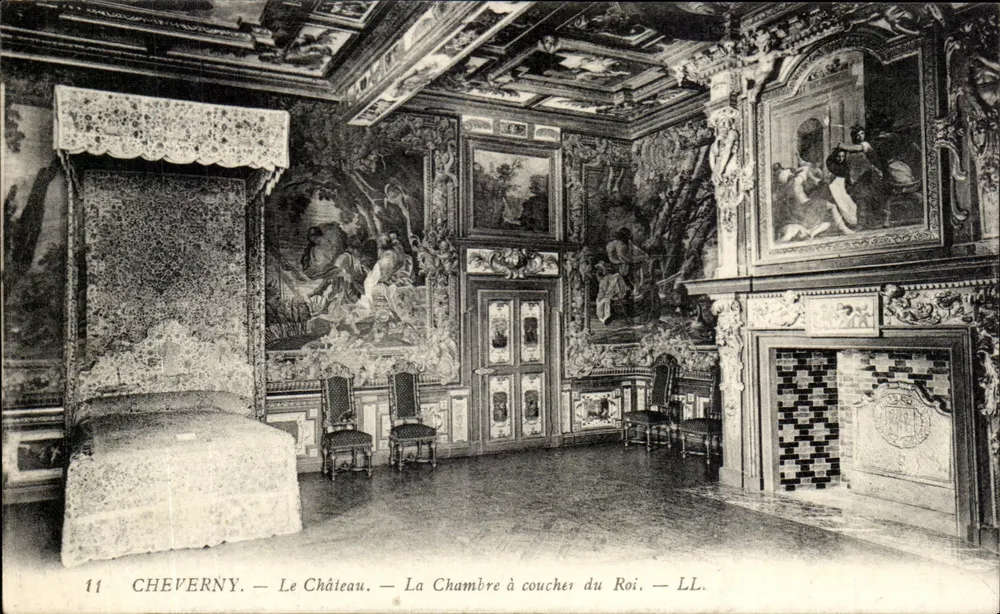 Cheverny — Das Schloss — Das Schlafzimmer des Königs — LL. - Vorderseite
