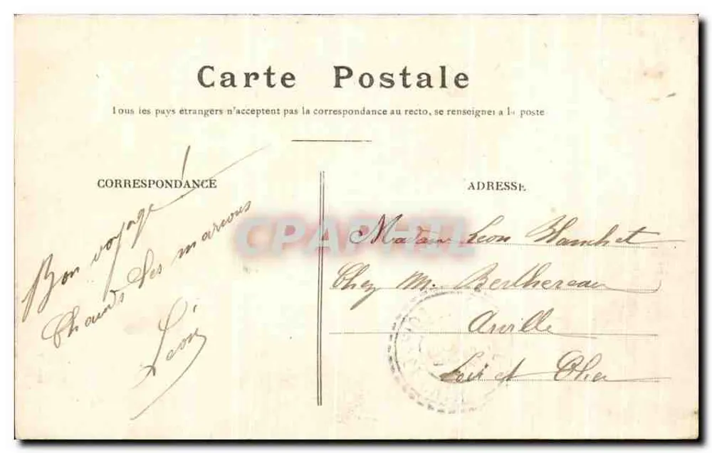 Herbault (L.&C.) — Château d'Herbault — M.B. - Verso