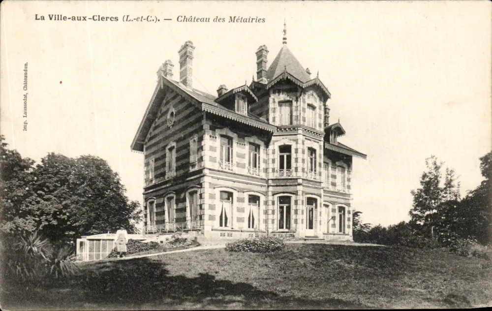 La Ville-aux-Clercs (L.-et-C.) — Schloss des Métairies — Verlag Laussola, Châtenuilm - Vorderseite