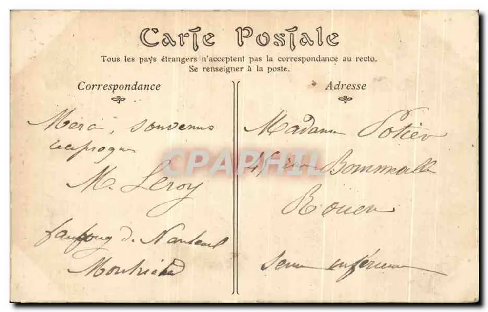 Montrichard — Der Fontaineau de Montluzin — MD. Pige - Rückseite