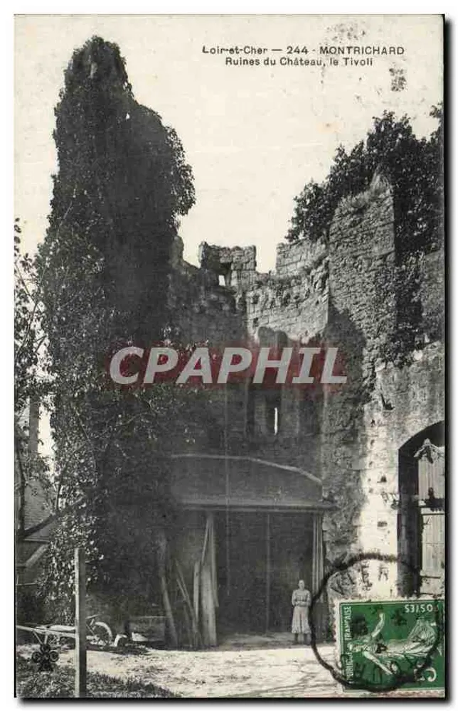 Ruinen des Schlosses, Tivoli — Montrichard — Loir-et-Cher 244 - Vorderseite