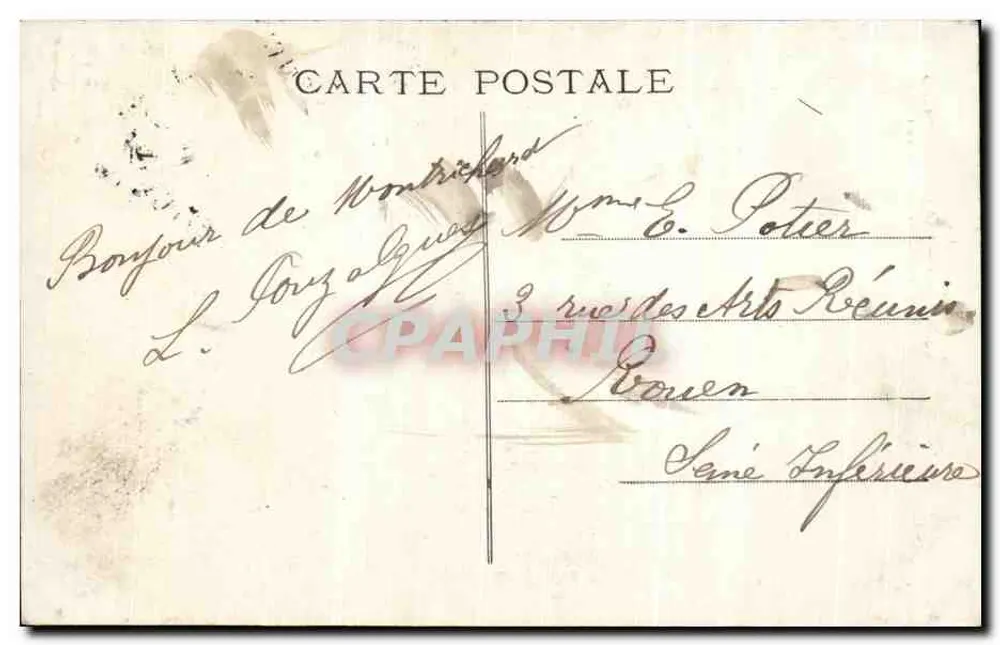 Ruinen des Schlosses, Tivoli — Montrichard — Loir-et-Cher 244 - Rückseite