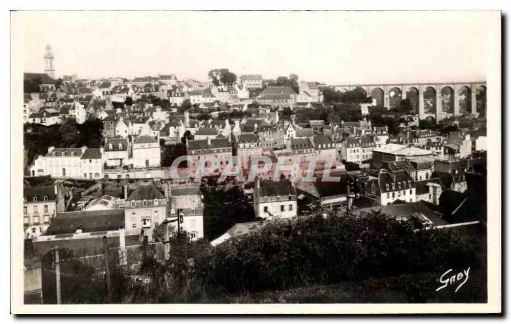 Morlaix — Allgemeiner Blick Richtung Saint-Martin und den Viadukt — Gaby Editions - Vorderseite