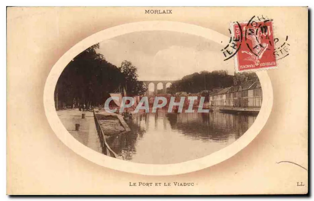 Morlaix — O Porto e o Viaduto — LL - Frente