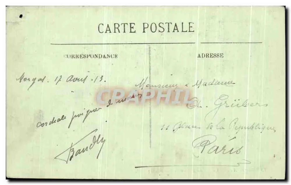 Morgat — Départ du Bateau de Douarnenez — LL. Éditeur LL. N° 13 - Verso
