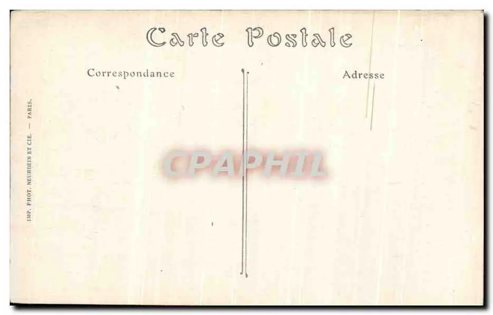 Morlaix — O Castelo do Nec'hoat — 138P. Fot. Neuprein e Cie, Paris - Verso