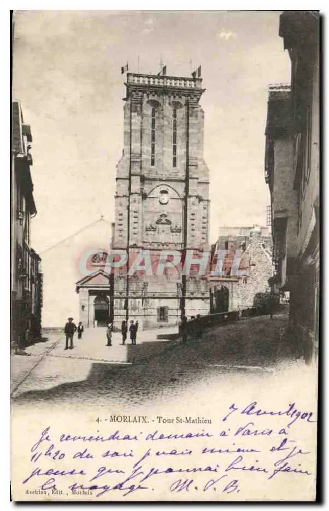 Morlaix - Torre St-Mathieu — Andréien, Ed. Morlaix, n°4 - Frente