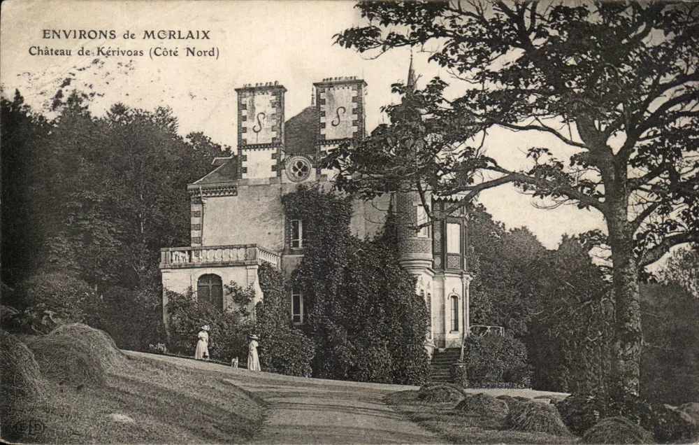 Arredores de Morlaix — Castelo de Kérivoas (Lado Norte) — Editor: C. E. D. - Frente