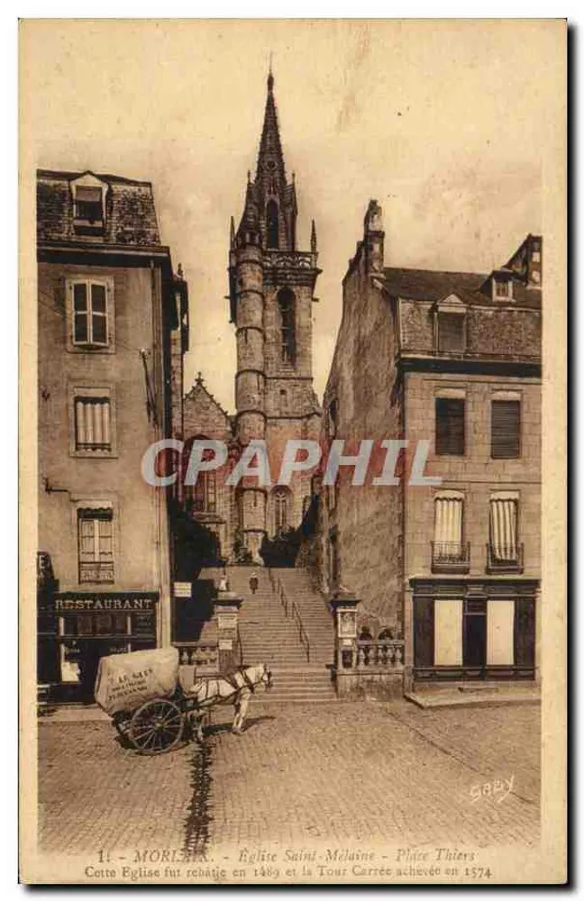 Morlaix - Kirche Saint-Mélaine - Place Thiers - Vorderseite