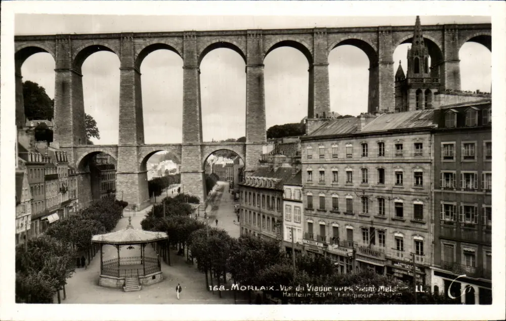 Morlaix — Ansicht des Viaducs über Saint-Mélo — LL - Vorderseite