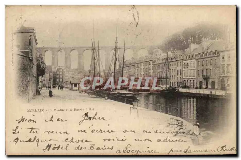 MORLAIX - Der Viadukt und der Bassin — Verleger: C. Gauthier & Cie, n° 104 - Vorderseite