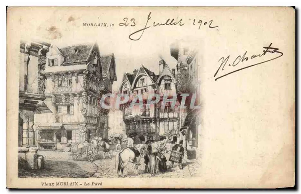 Vieux MORLAIX — Le Pavé — éditeur N. Ohants - Frente