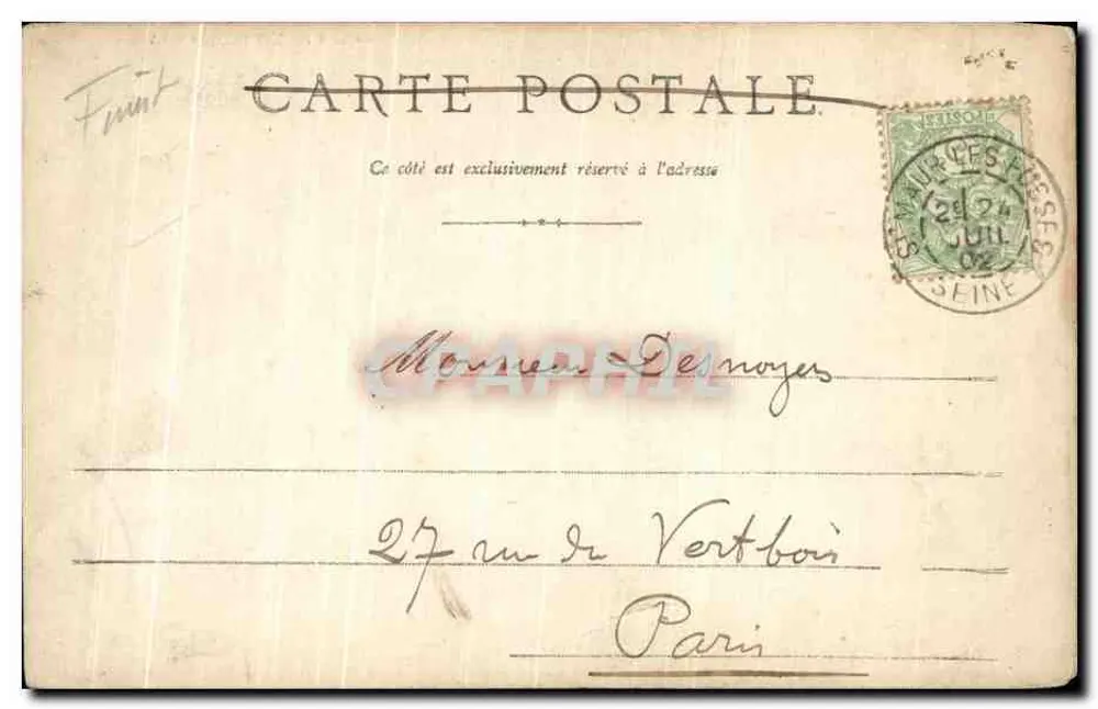 Vieux MORLAIX — Le Pavé — éditeur N. Ohants - Verso