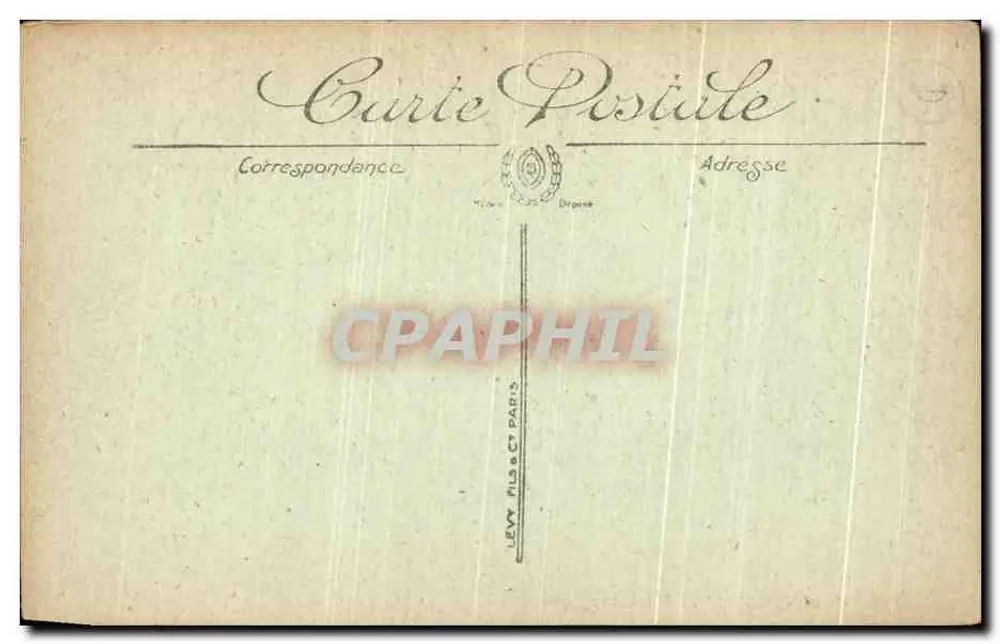 Morlaix — Caminho sob as árvores na Armoricale — LL. — N° 124 - Verso