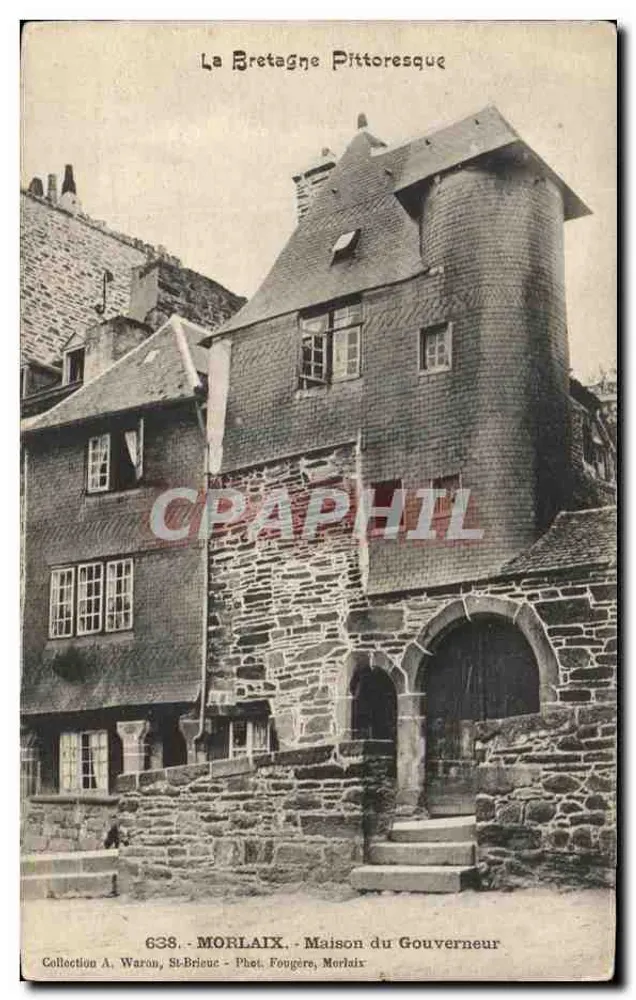 Casa do Governador — Morlaix — Coleção A. Waron - Frente