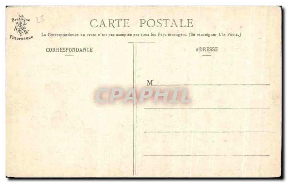 Casa do Governador — Morlaix — Coleção A. Waron - Verso