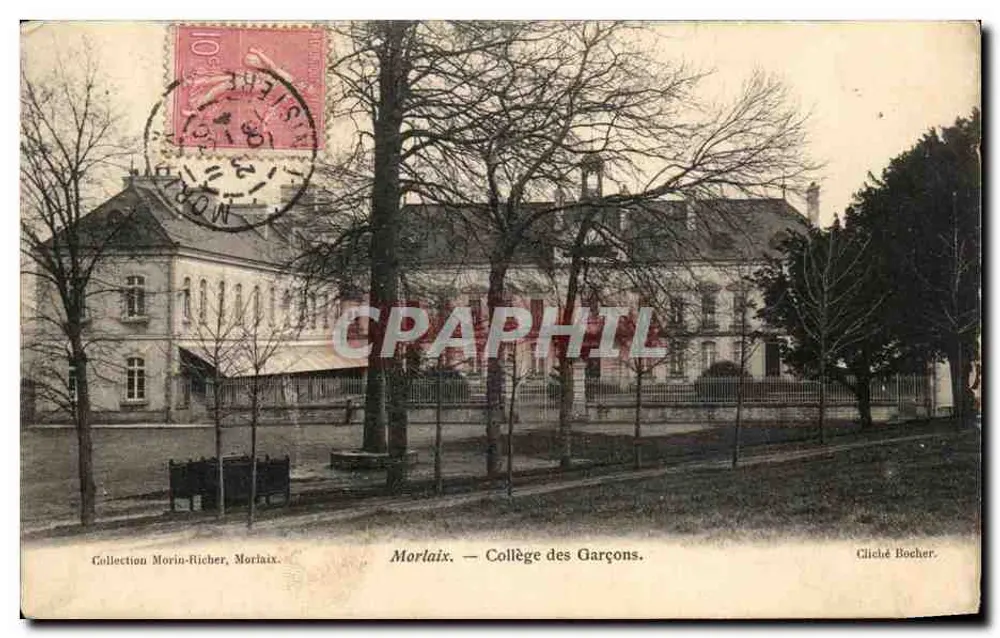 Morlaix — Colégio dos Meninos — Cliché Bocher - Frente