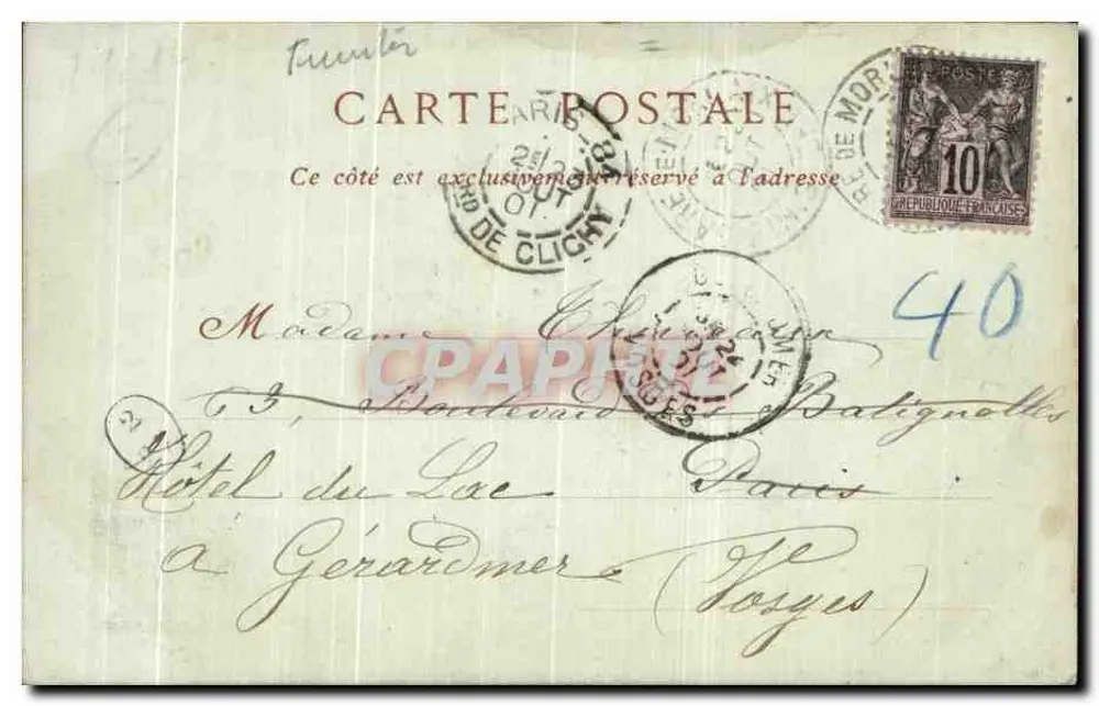Morlaix — Alte Häuser in der Rue des Nobles — ND Phot - Rückseite