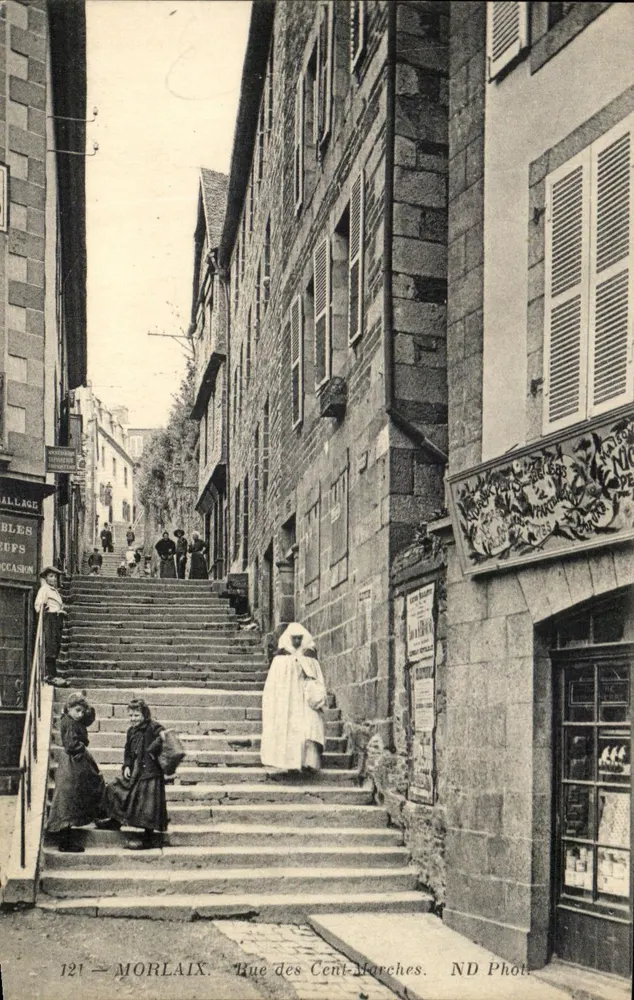 Morlaix — Rua das Cem Escadas — ND Phot. - Frente