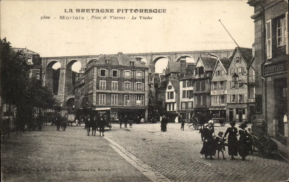 Morlaix - Place de Viarmes - Der Viadukt — Sammlung A. Lemarchand fils, Morlaix - Vorderseite
