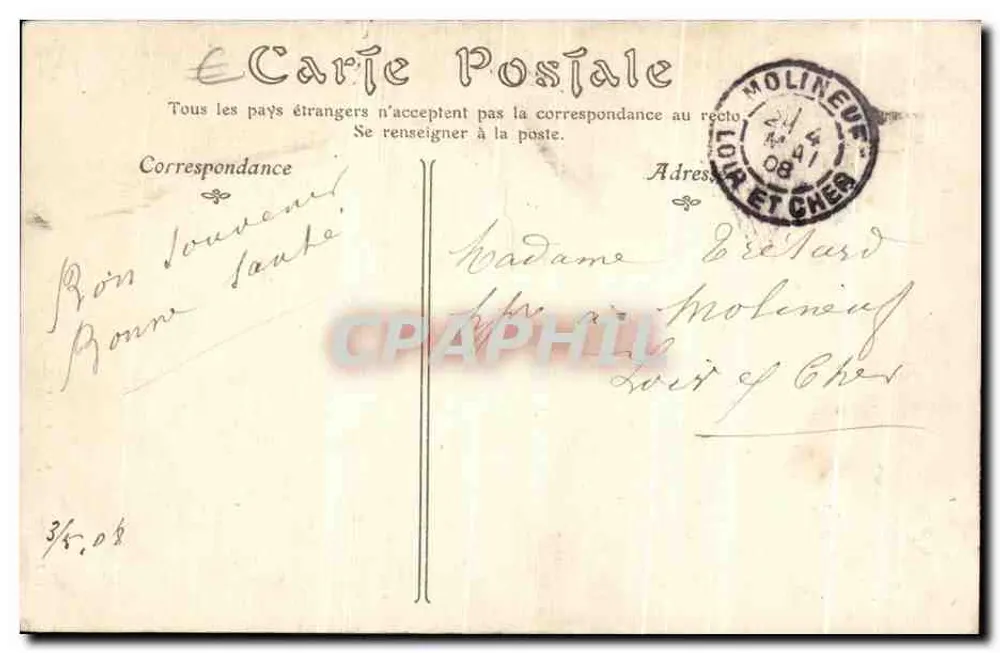 MORLAIX — Rue des Grands Marchés — Editor não identificado, n° de série 121 - Verso