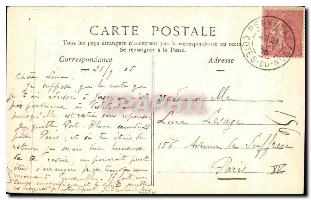 Morlaix — Das Haus der Königin Anne — Sammlung A. Waron St-Briec - Rückseite