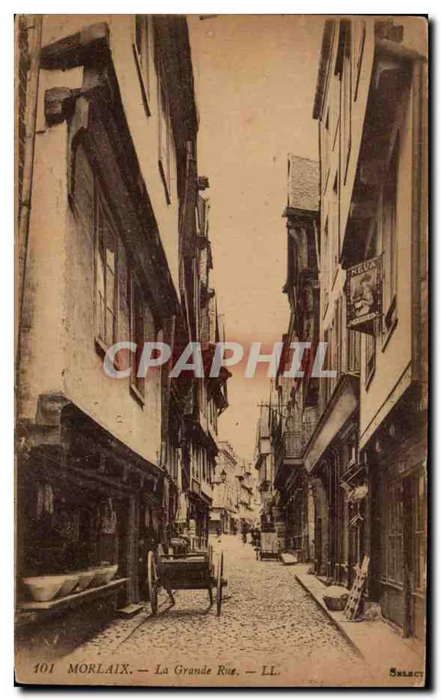 Morlaix — La Grande Rue — éditeur SELECT, n° 101 - Frente
