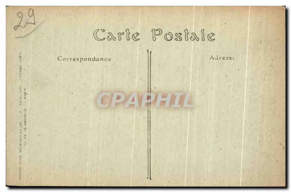 Moriaix — Fonte das Carmelitas (século XV) — ND. Fotografia 1905 - Verso