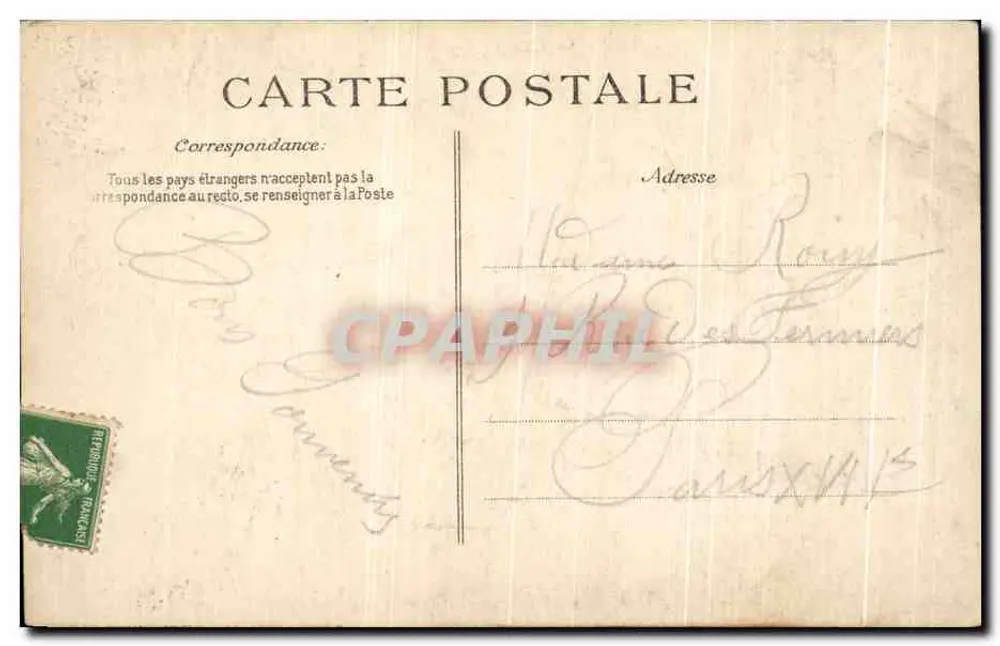 Morlaix — Velhas Casas do Pavé — Editor não identificado, n° de série 1 - Verso