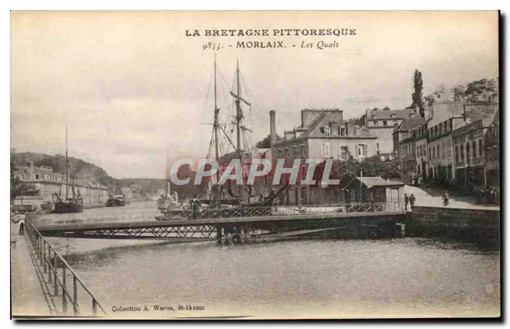 Morlaix - Les Quais — Coleção A. Waron, St-Ilérec - Frente