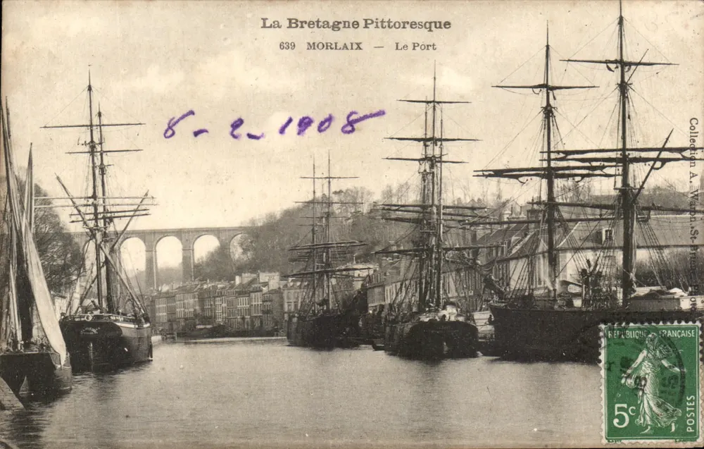 Morlaix — O Porto — A Bretanha Pitoresca, n°639 - Frente