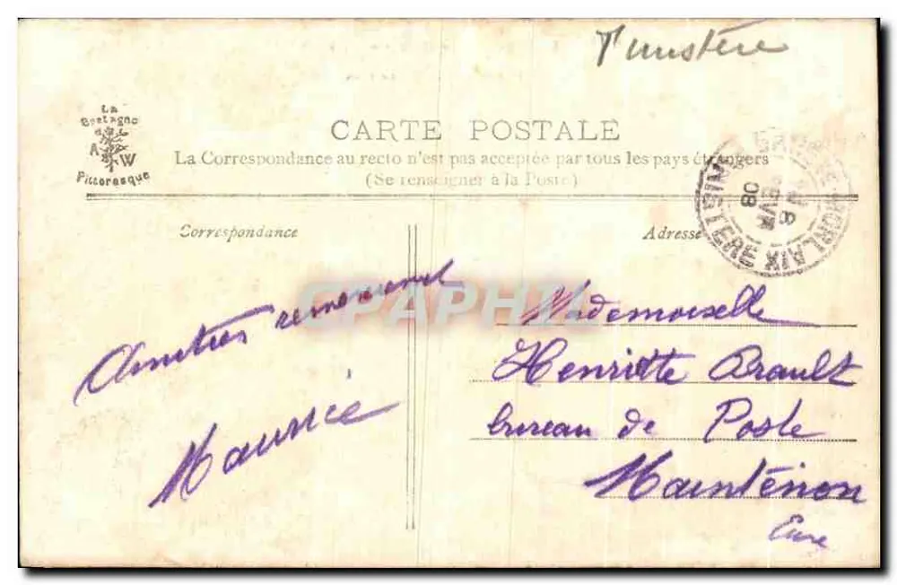 Morlaix — O Porto — A Bretanha Pitoresca, n°639 - Verso
